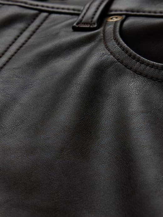 Gap High Rise Recycled Vegan Leather '90s Straight Pants