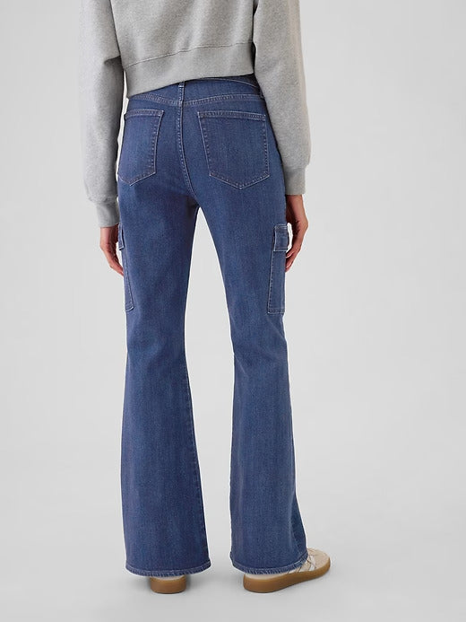 Gap High Rise Braided '70s Flare Jeans