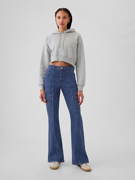 Gap High Rise Braided '70s Flare Jeans