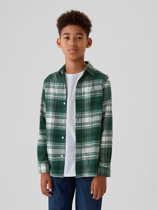 Gap Kids Organic Cotton Flannel Shirt