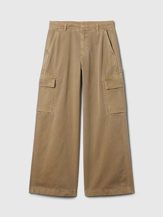 Gap Mid Rise Cargo Baggy Khakis