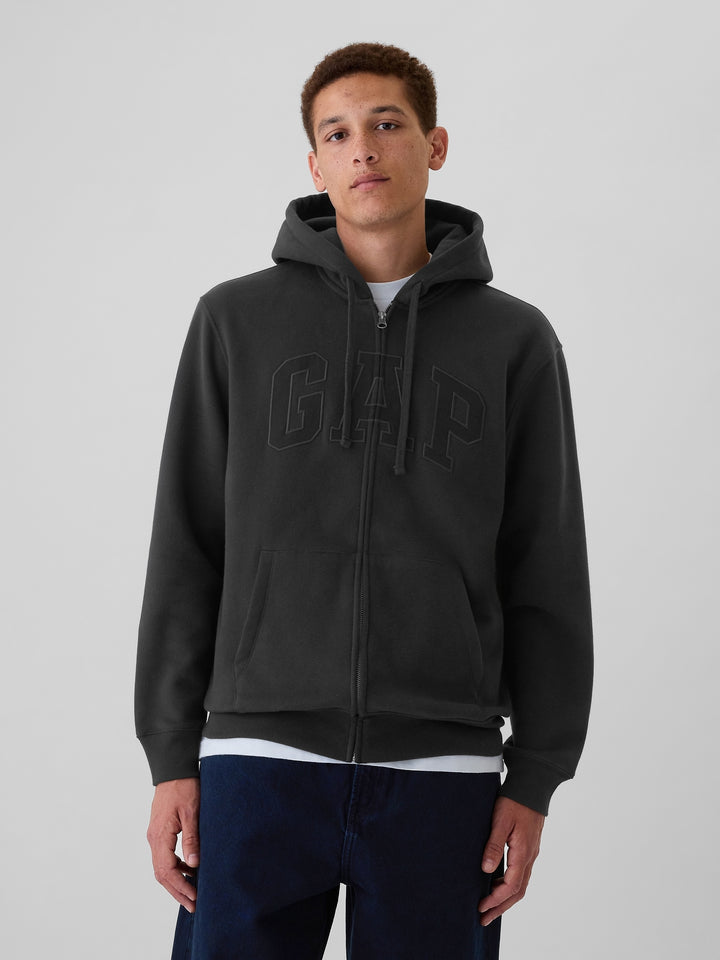 GAP VintageSoft Arch Logo Full-Zip Hoodie