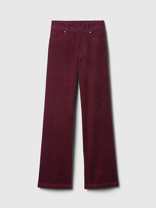Gap High Rise Corduroy Stride Wide-Leg Pants