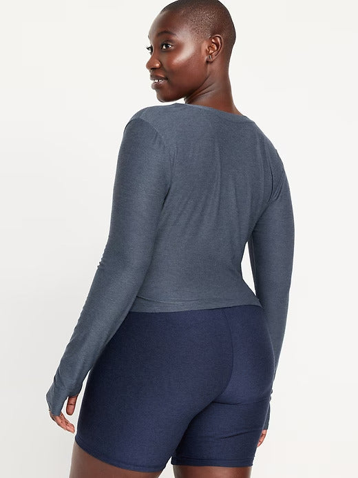 Old Navy CloudMotion Wrap-Front Top
