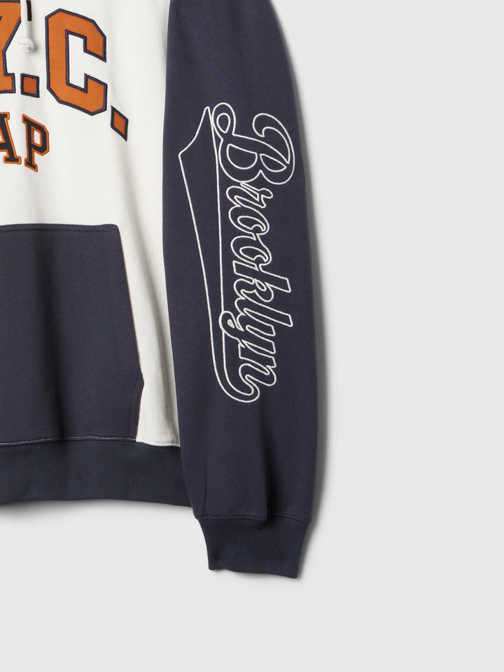 GAP NYC Logo Colorblock Hoodie