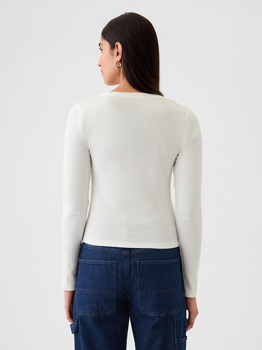 Gap Modern Rib Cropped T-Shirt