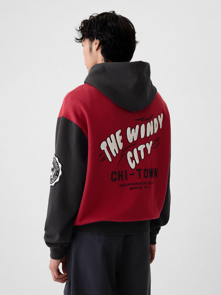 GAP NYC Logo Colorblock Hoodie