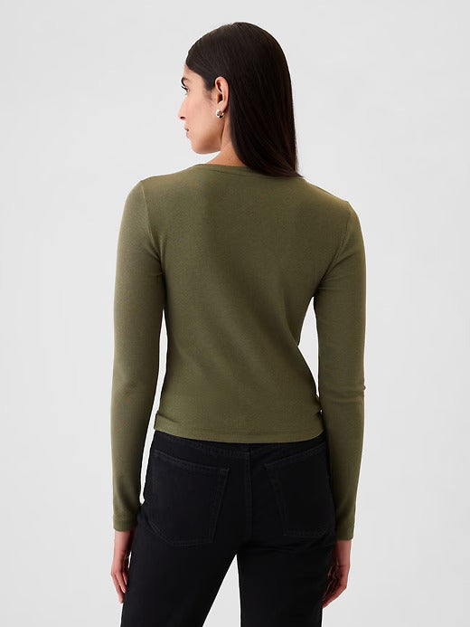 Gap Modern Rib Cropped T-Shirt