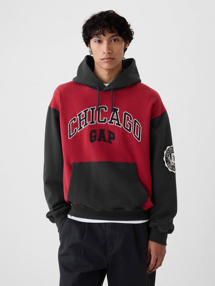 GAP NYC Logo Colorblock Hoodie