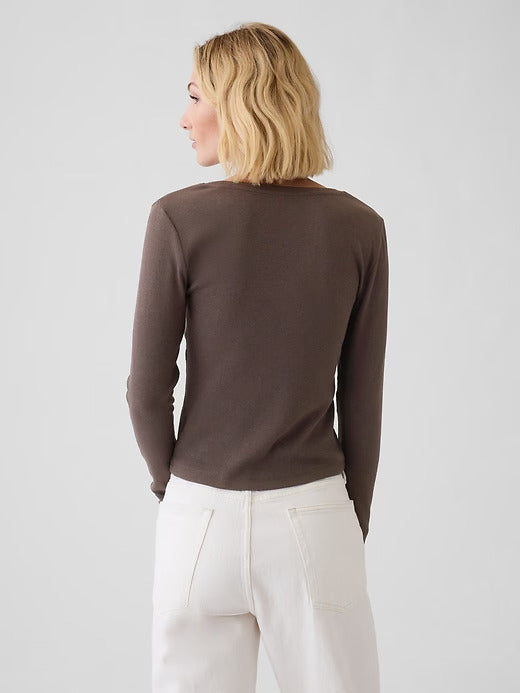 Gap Modern Rib Cropped T-Shirt
