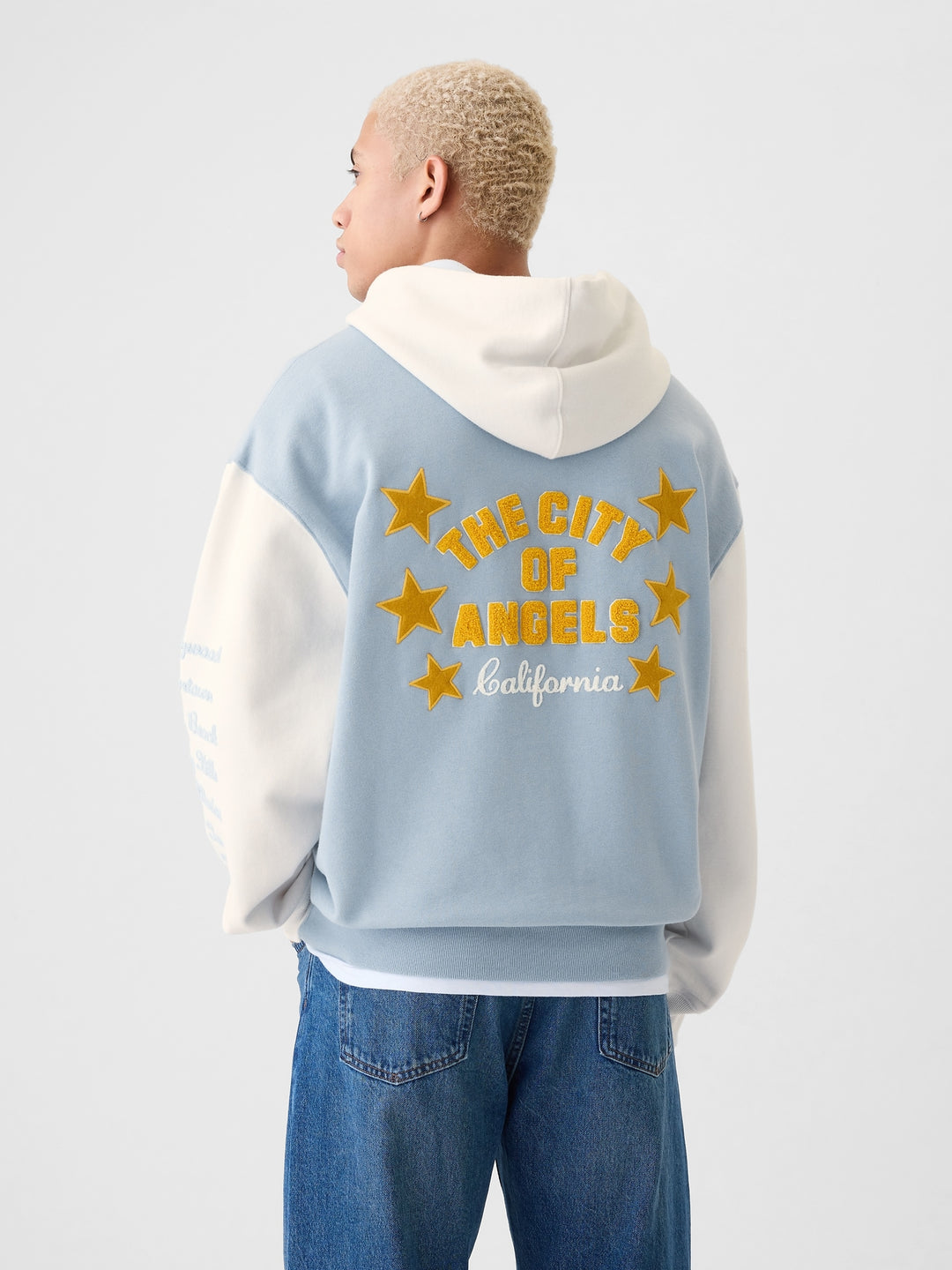 GAP NYC Logo Colorblock Hoodie