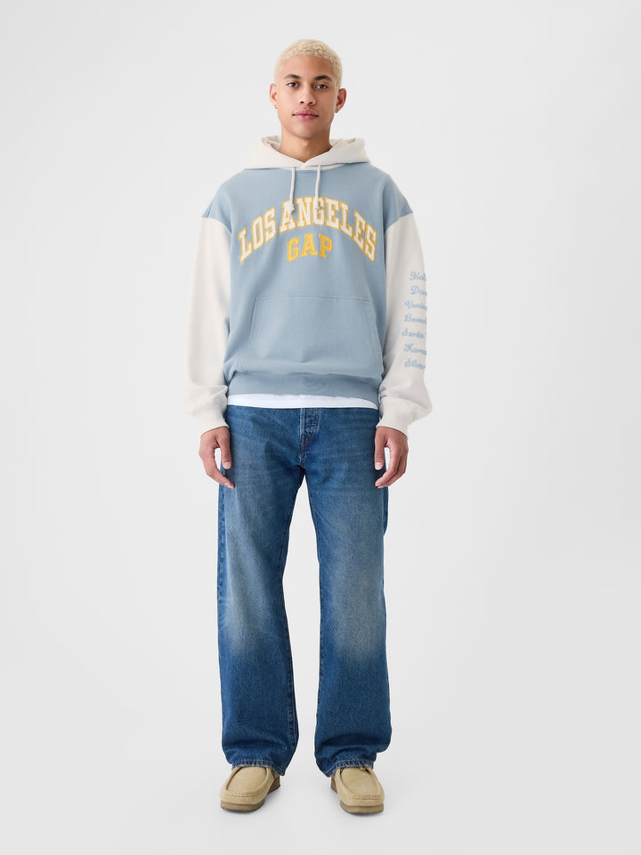 GAP NYC Logo Colorblock Hoodie