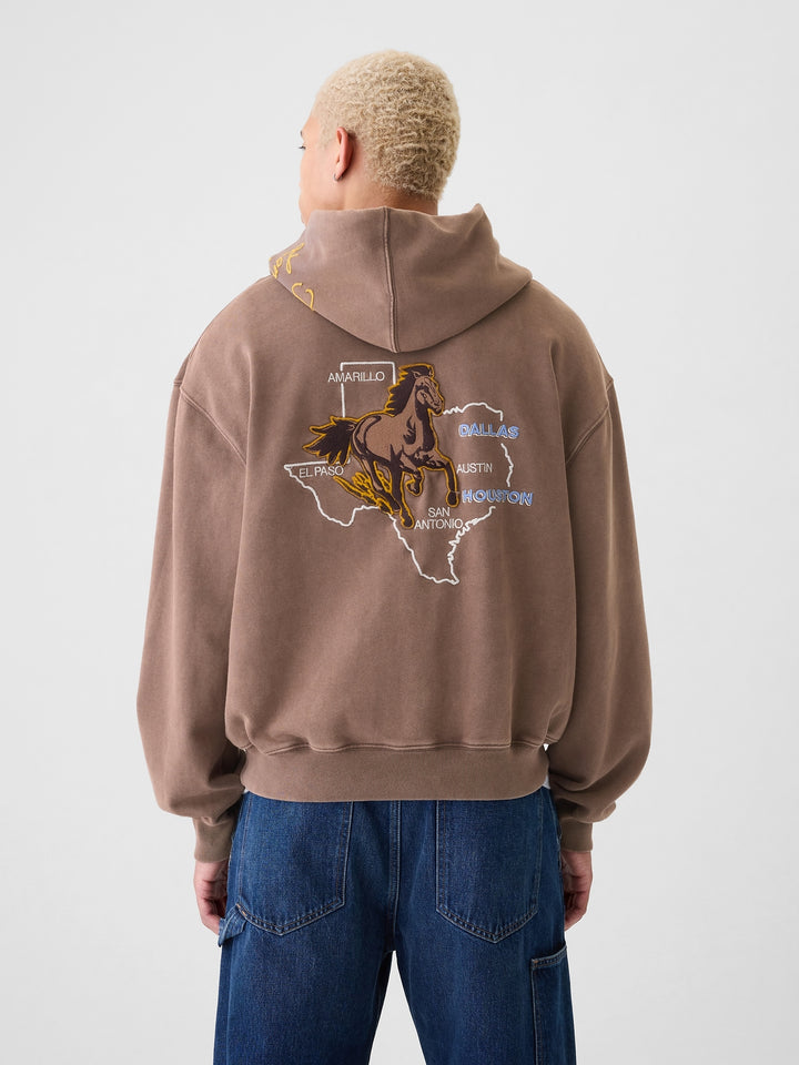 GAP NYC Logo Colorblock Hoodie