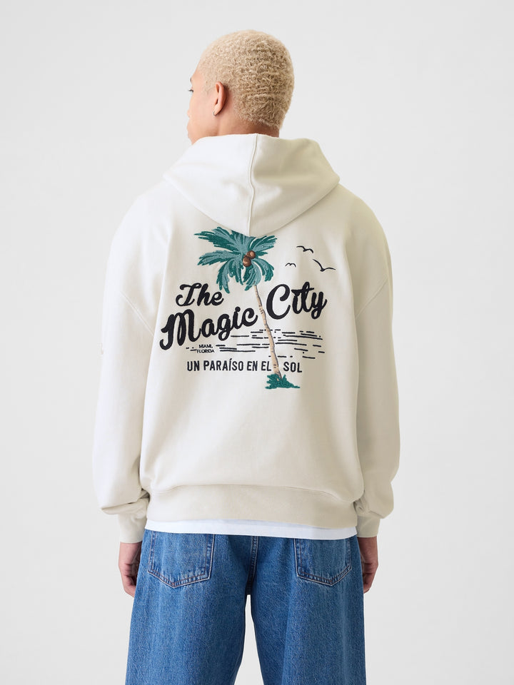 GAP NYC Logo Colorblock Hoodie