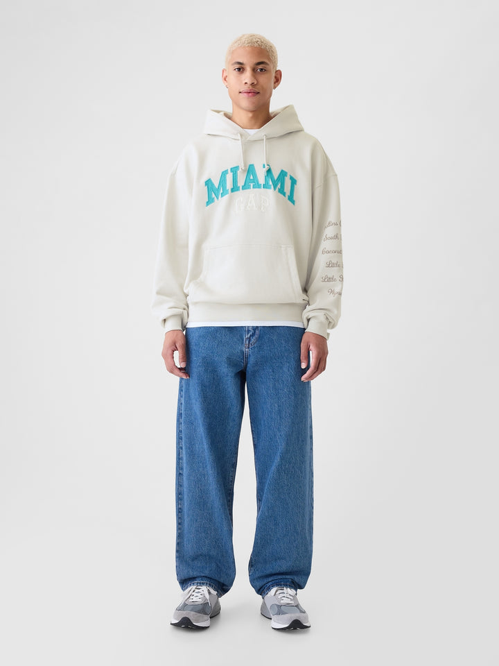 GAP NYC Logo Colorblock Hoodie