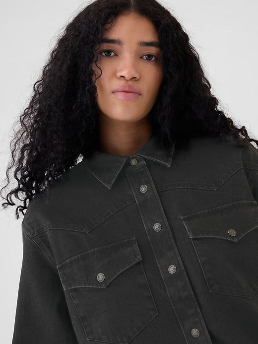 Gap Denim Western Shirt Jacket