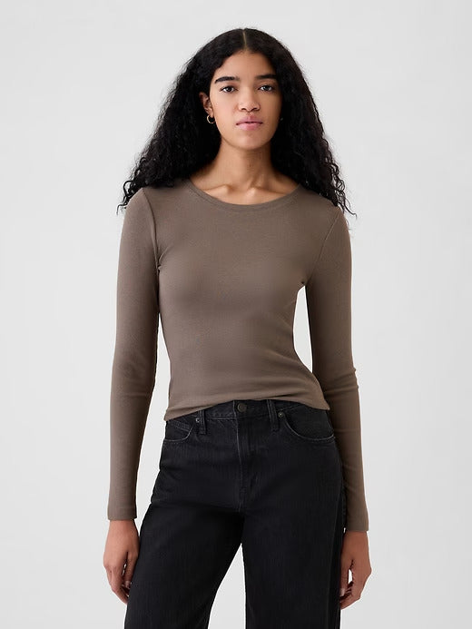 Gap Modern Rib Cropped T-Shirt