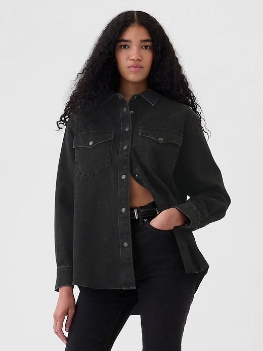 Gap Denim Western Shirt Jacket
