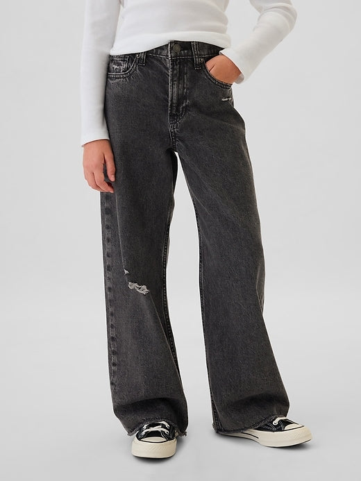 Gap Kids Low Rise Stride Wide-Leg Jeans