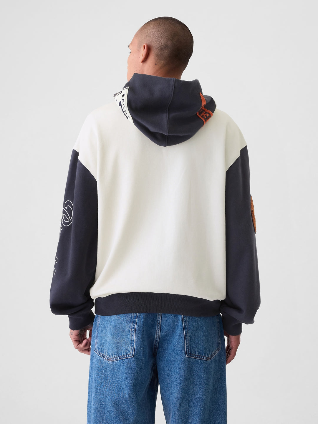 GAP NYC Logo Colorblock Hoodie
