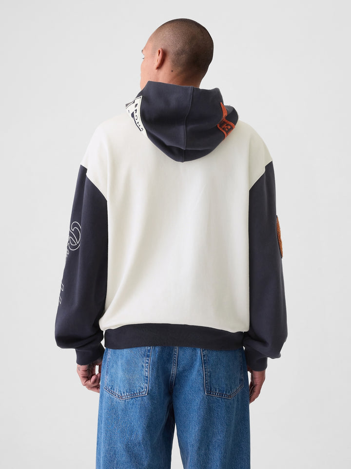 GAP NYC Logo Colorblock Hoodie