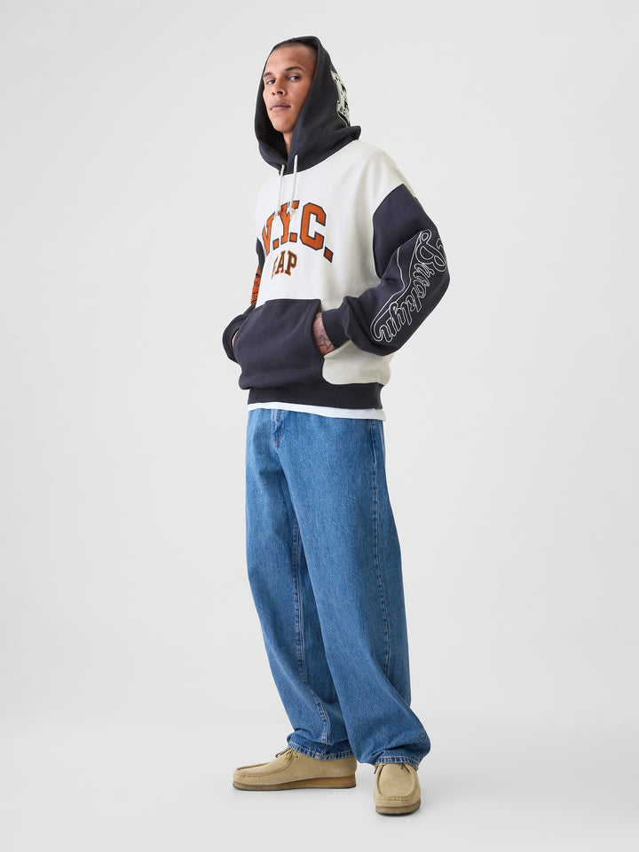 GAP NYC Logo Colorblock Hoodie