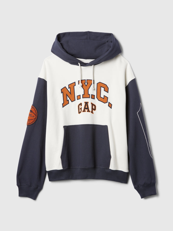 GAP NYC Logo Colorblock Hoodie