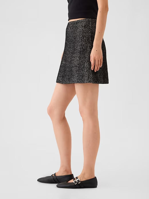 Gap Herringbone Mini Skirt