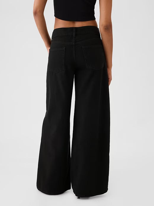 Gap Mid Rise UltraSoft Baggy Jeans
