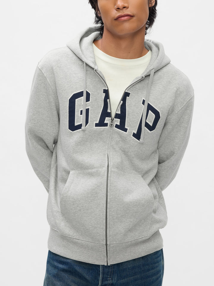 GAP VintageSoft Arch Logo Full-Zip Hoodie