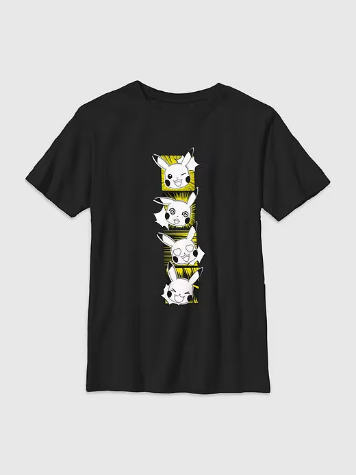 Gap Kids Pokemon Pikachu Faces Graphic Tee