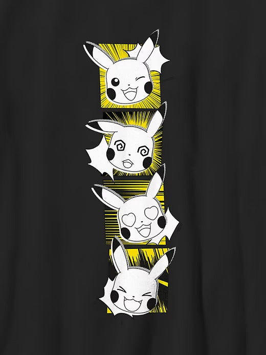Gap Kids Pokemon Pikachu Faces Graphic Tee