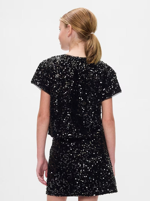 Gap Kids Sequin Velvet Top