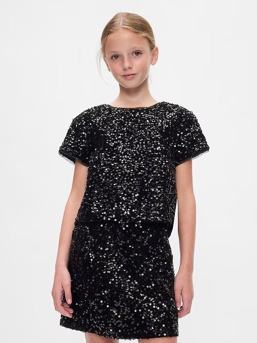 Gap Kids Sequin Velvet Top