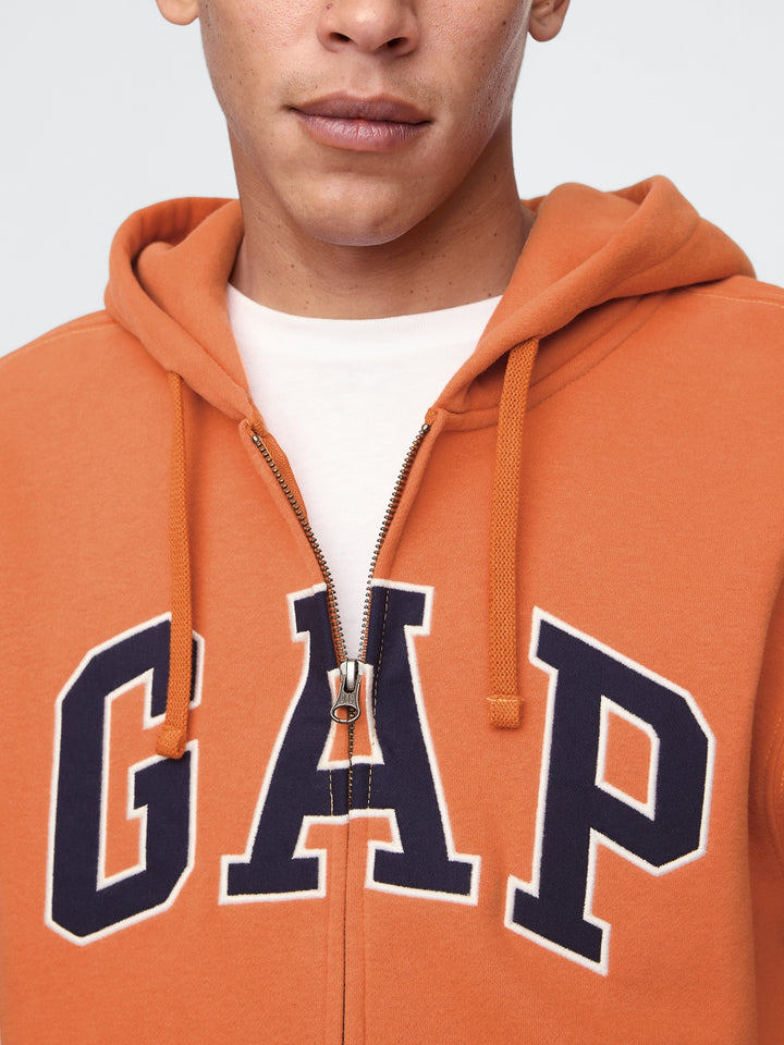 GAP VintageSoft Arch Logo Full-Zip Hoodie