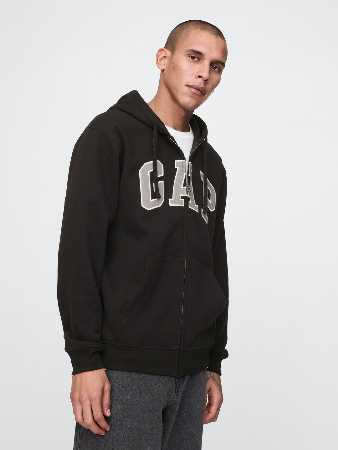 GAP VintageSoft Arch Logo Full-Zip Hoodie