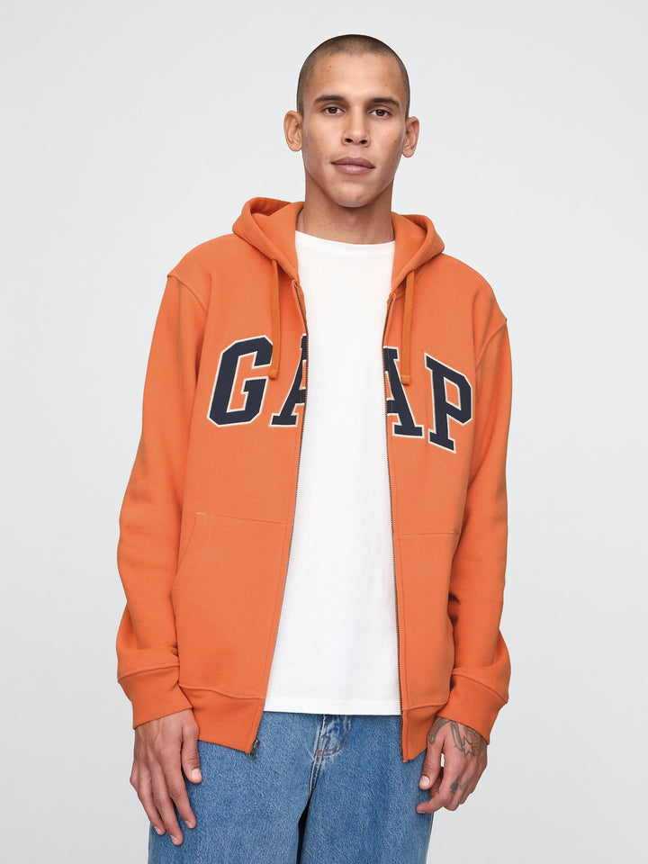GAP VintageSoft Arch Logo Full-Zip Hoodie