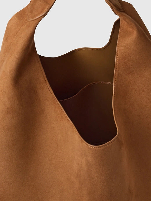 Gap Vegan Suede Slouchy Tote Bag
