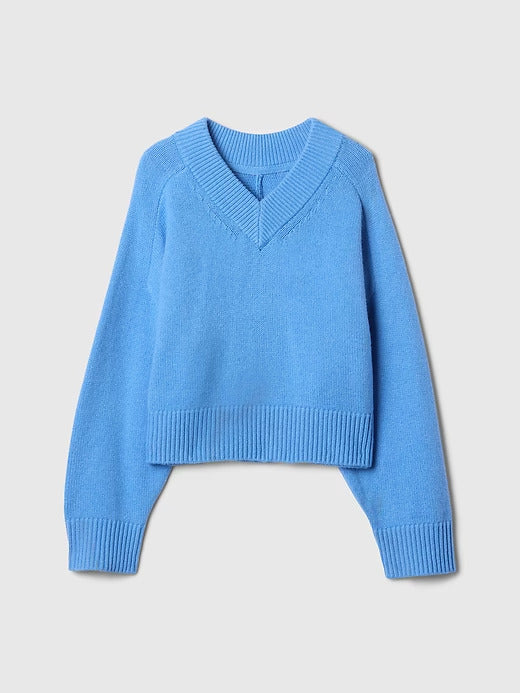 Gap Kids CashSoft Oversized V-Neck Sweater