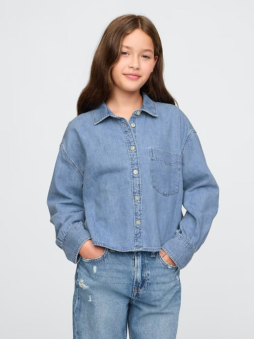 Gap Kids Oversized Denim Shirt