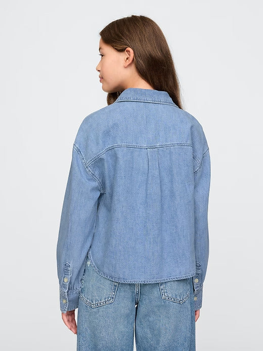 Gap Kids Oversized Denim Shirt