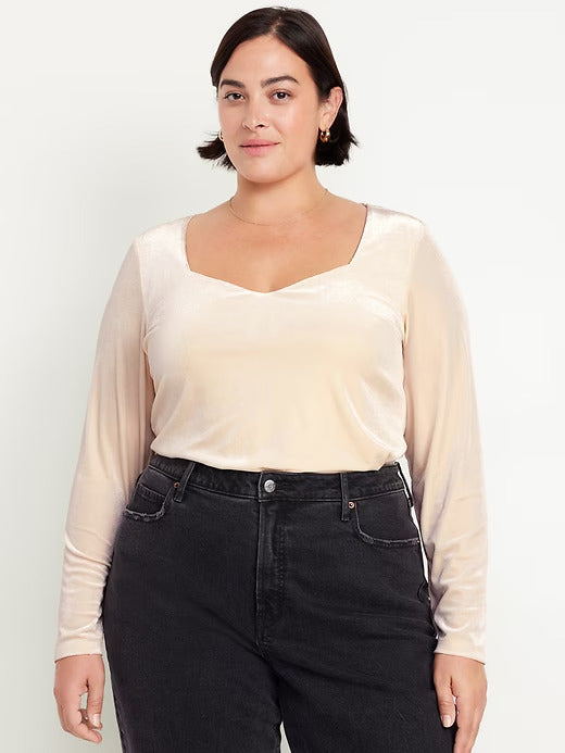 Old Navy Fitted Velvet Top
