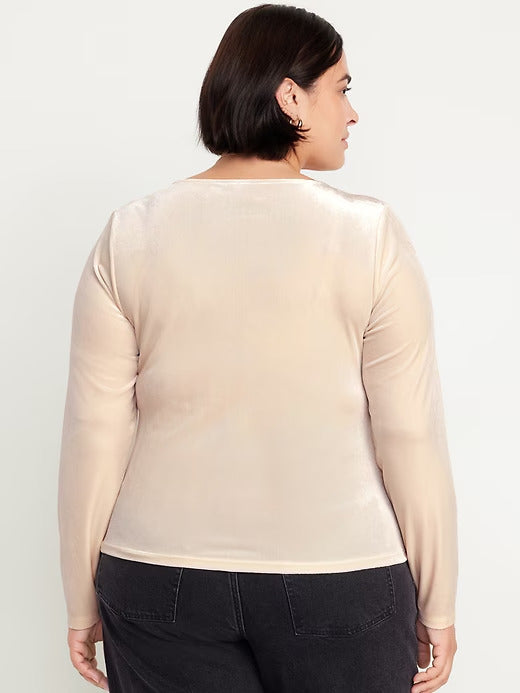Old Navy Fitted Velvet Top