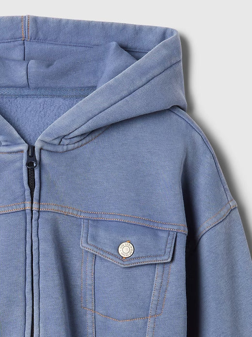 Gap Kids VintageSoft Cropped Zip Hoodie