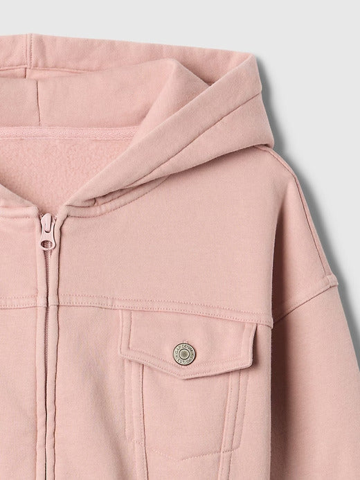 Gap Kids VintageSoft Cropped Zip Hoodie