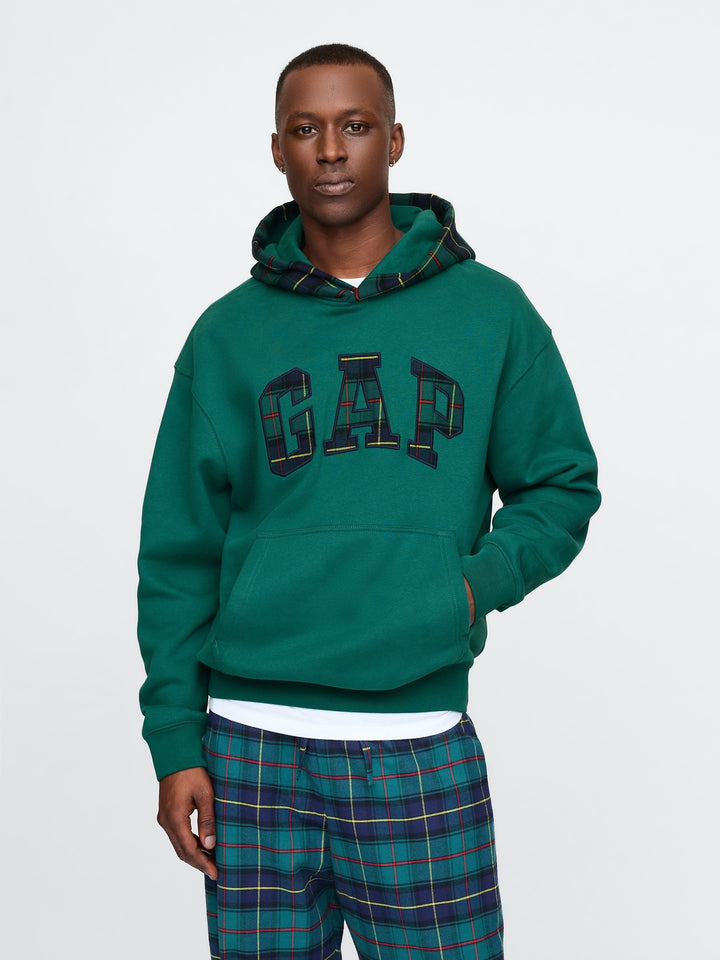 GAP VintageSoft Striped Logo Hoodie
