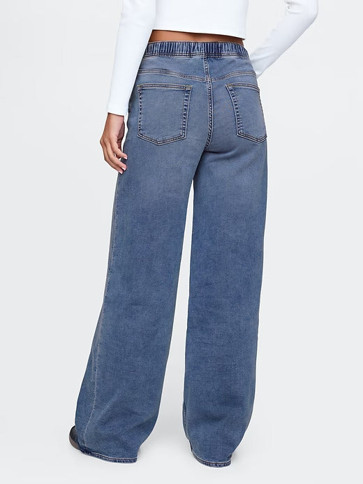 Gap Mid Rise UltraSoft Easy Baggy Jeans