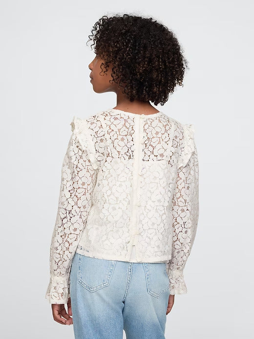 Gap Kids Ruffle Lace Top