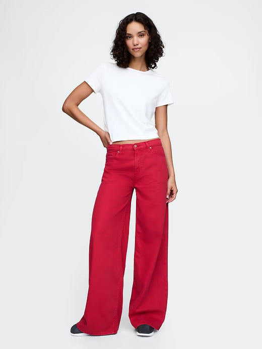 Gap Mid Rise UltraSoft Baggy Jeans