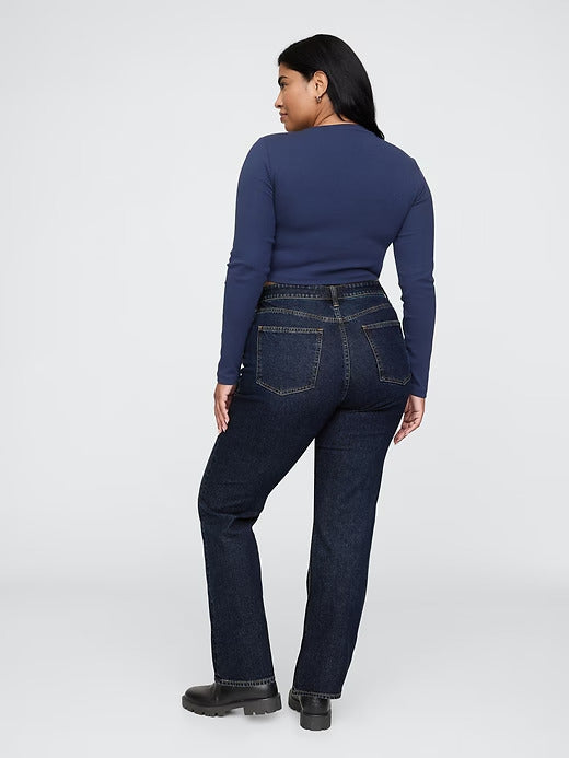 Gap Curvy High Rise '90s Straight Jeans